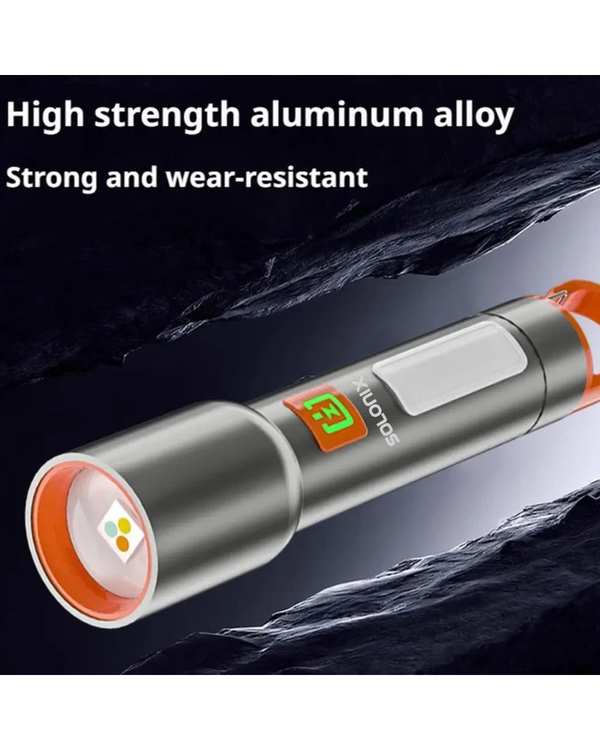 چراغ قوه دستی با نور مهتابی سولونیکس Solonix مدل HIGHPOWER - تصویر 12