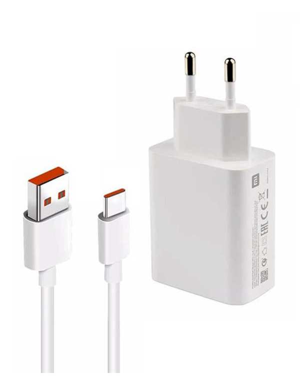 شارژر دیواری سفید شیائومی Xiaomi مدل 33 وات