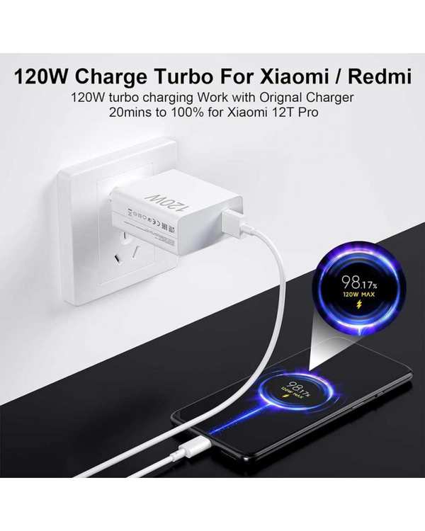 شارژر دیواری 120 وات سفید شیائومی Xiaomi مدل MDY-14-EE - تصویر 4