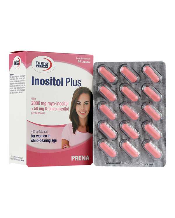 قرص مکمل اینوزیتول پلاس یوروویتال بسته 60 عددی