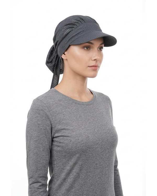 کلاه زنانه طوسی تیره تارتن Tartan کد 11299474