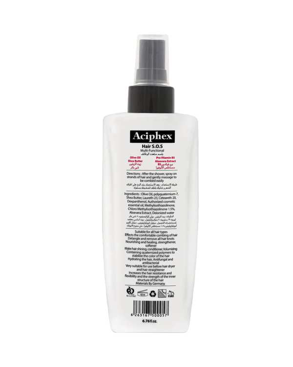 اسپری مو اسپری حفاظتی و ضد حرارت و UV مو اسیفکس Aciphex مدل Stabilizer حجم 200ml - تصویر 2