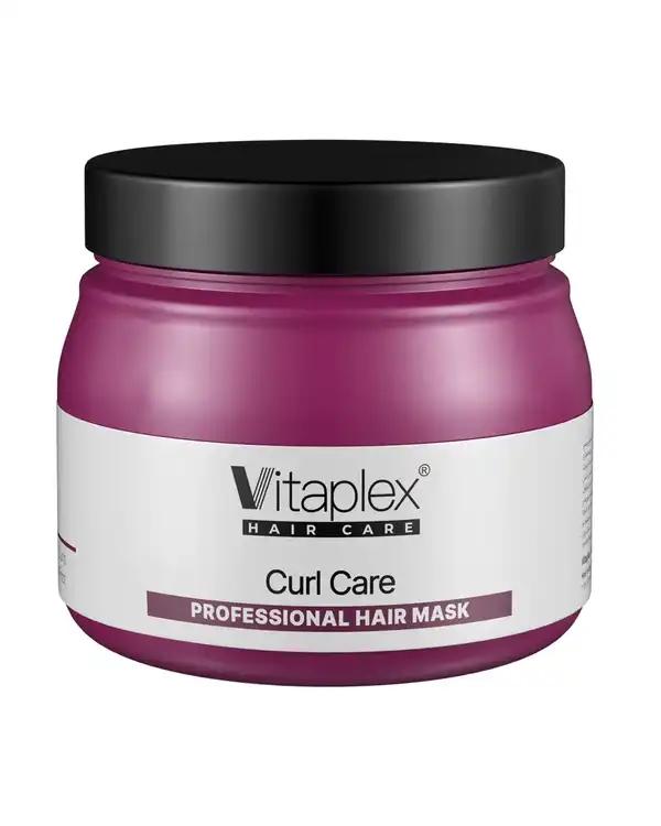 ماسک ترمیم کننده مو بدون سولفات ویتاپلکس Vitaplex مناسب موهای فر 500ml