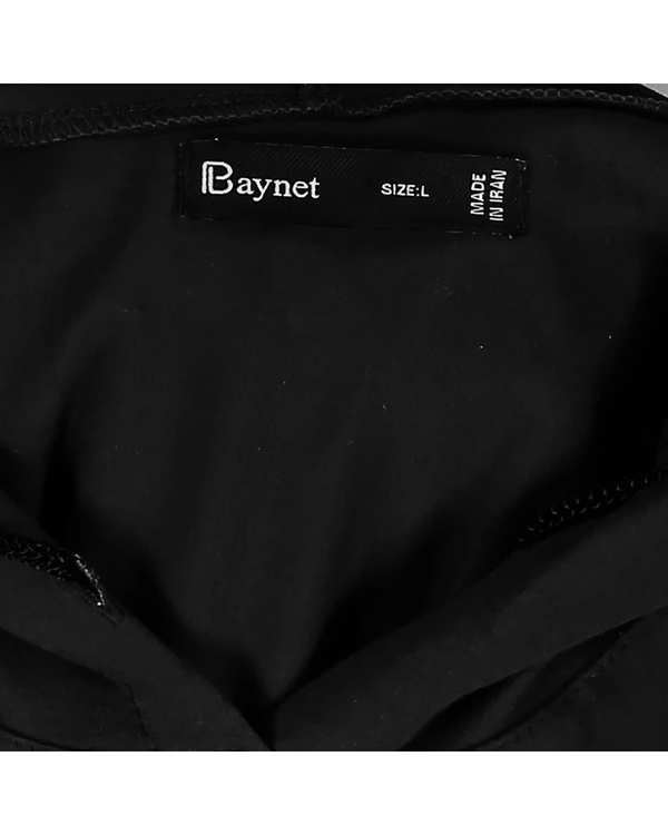 تیشرت مردانه کلاهدار آستین کوتاه مشکی باینت Baynet مدل 11-323 - تصویر 6