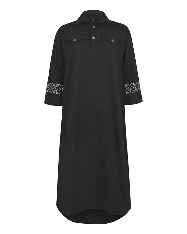 کفتان زنانه کیف دار مشکی هایکا Haika