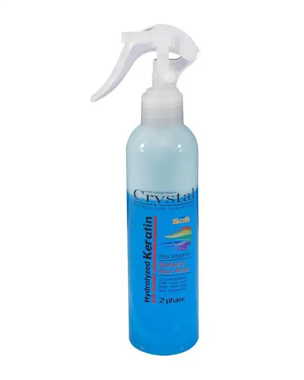اسپری مو دو فاز کراتینه آبی کریستال Crystal مدل Pro Vitamin حجم 250ml
