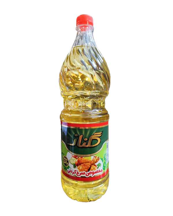 روغن سرخ کردنی شفاف گلناز حجم 1350 گرم