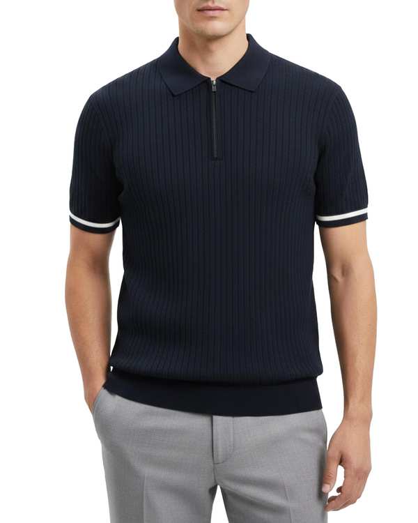 پولوشرت مردانه نیم زیپ سرمه ای سوپردرای Superdry کد 7630012