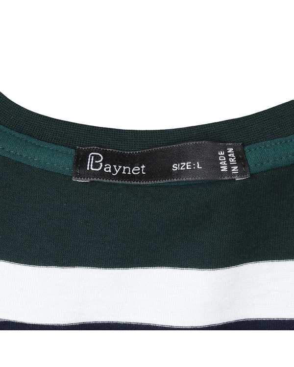 تیشرت آستین بلند مردانه سرمه ای سبز باینت Baynet مدل 782 - تصویر 4