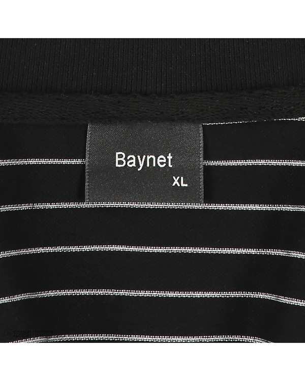 پولوشرت مردانه آستین بلند مشکی باینت Baynet مدل 2261826 - تصویر 3