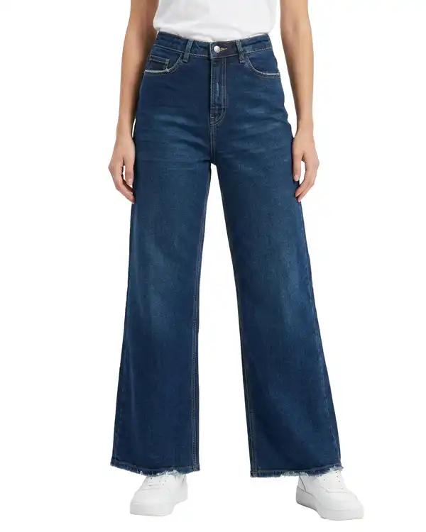 شلوار زنانه بگ قد 110 کشی سوپردرای Superdry کد 6190026