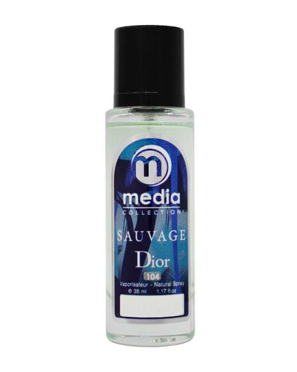 عطر جیبی مردانه مدیا Media مدل دیور ساواج شماره 104 حجم 35 میلی لیتر