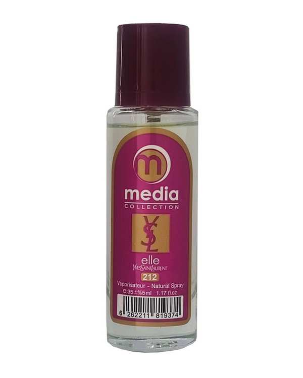 عطر جیبی زنانه مدیا Media مدل ایفسن لورن اله شماره 212 حجم 35ml