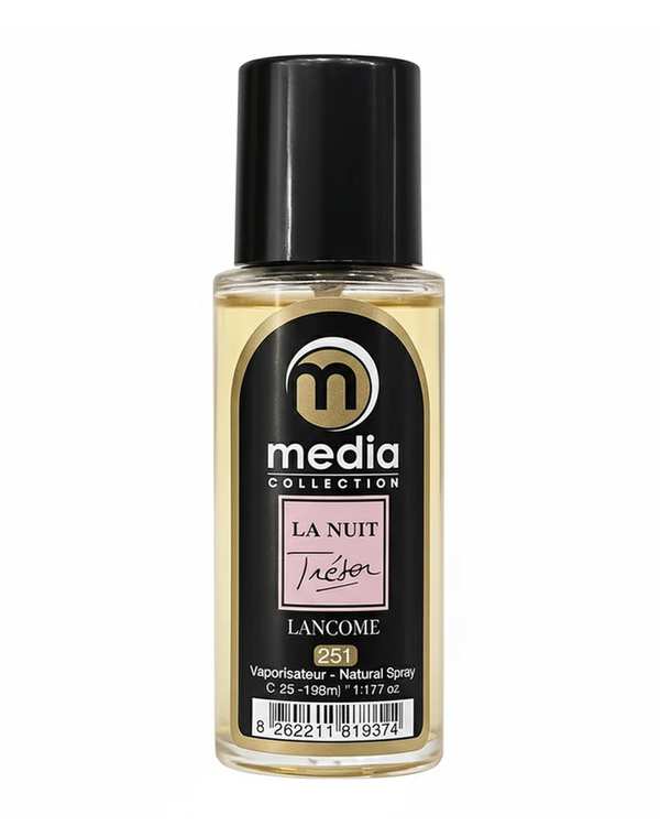 عطر جیبی زنانه مدیا Media مدل لانویت ترزور La Nuit Tresor شماره 251 حجم 35ml