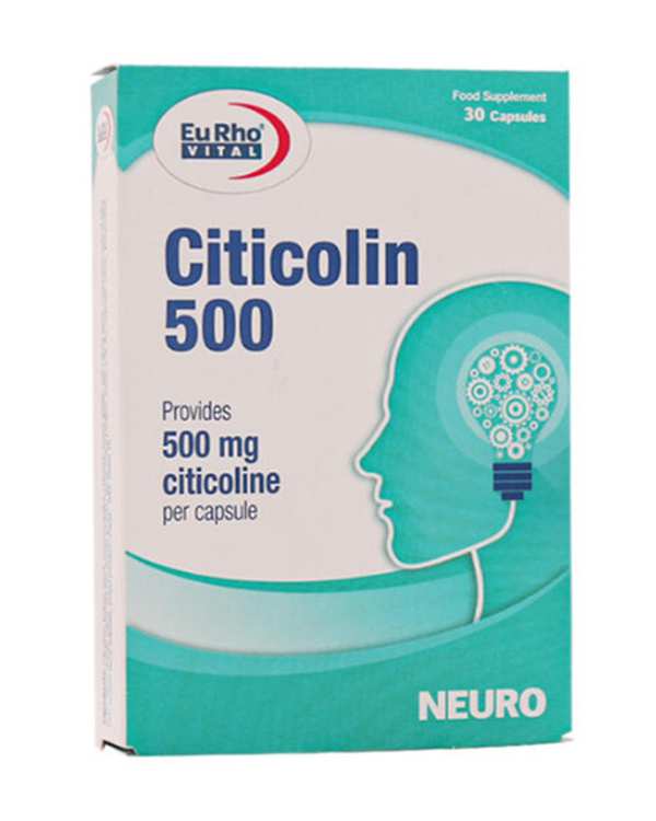 کپسول سیتی کولین 500 میلی گرم یوروویتال بسته 30 عددی