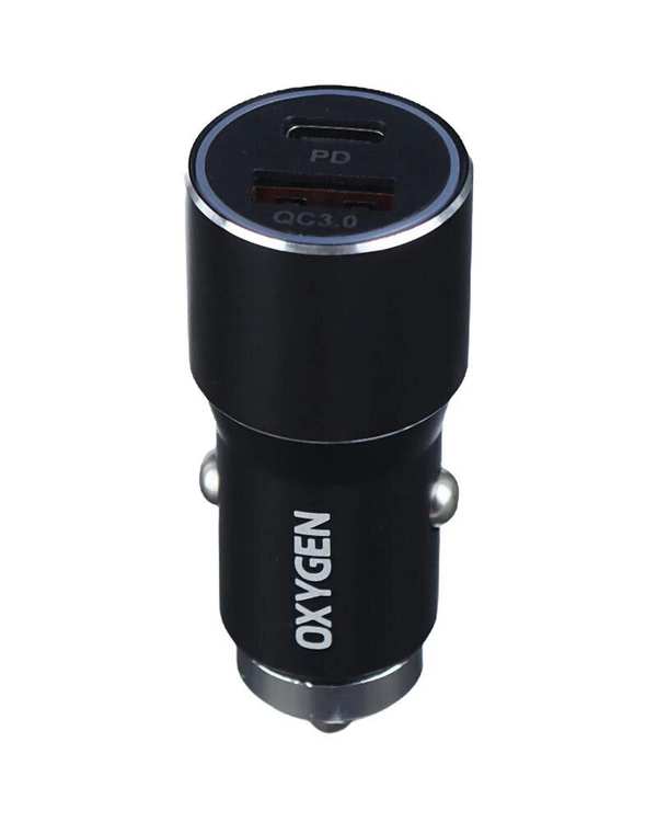 شارژر فندکی 20 وات مشکی اکسیژن Oxygen مدل AC-07