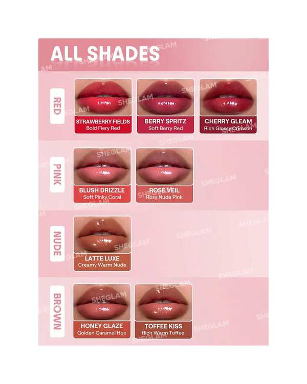 لیپ پلامپر حجم دهنده لب شیگلم Sheglam مدل Bold Booster Lip Plumper رنگ Blush Drizzle - تصویر 4