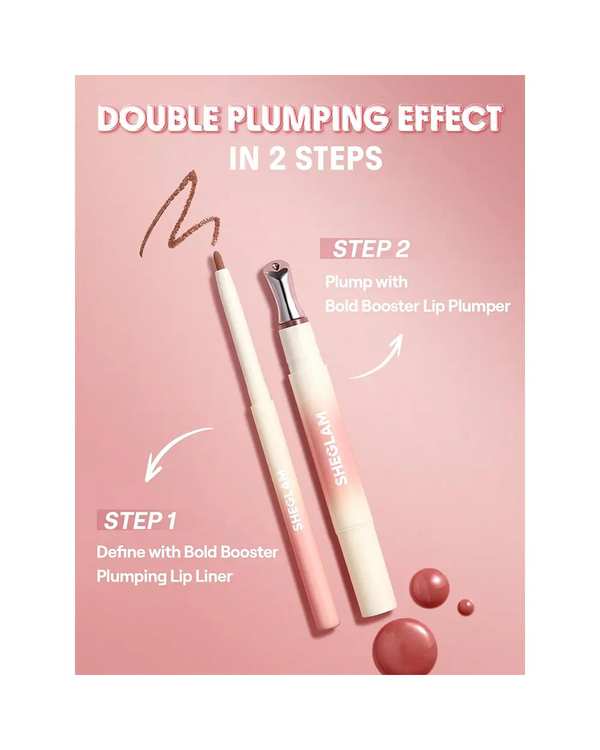 لیپ پلامپر حجم دهنده لب شیگلم Sheglam مدل Bold Booster Lip Plumper رنگ Strawberry Fielas - تصویر 3