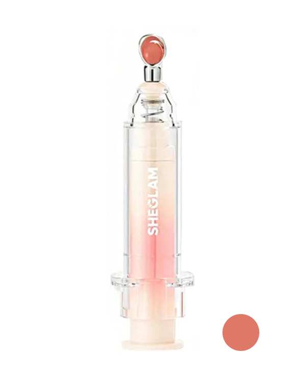 لیپ پلامپر آمپولی حجم دهنده لب شیگلم Sheglam مدل Booster Shine Plumping Lip Gloss رنگ Get Started