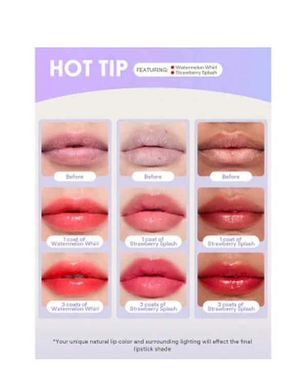 مربای لب جیبی شیگلم Sheglam مدل Hydra Jelly Pocket Lip Jam رنگ Strawberry Splash وزن 3.5 گرم - تصویر 3