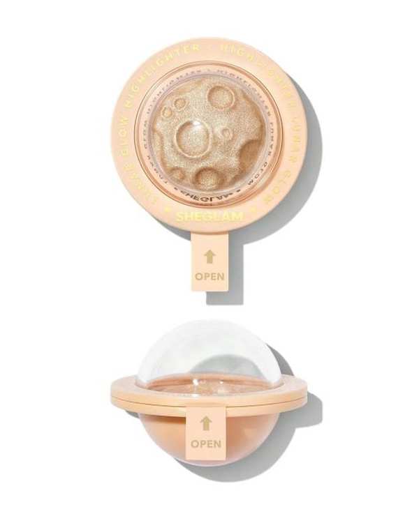 هایلایتر فضایی شیگلم Sheglam مدل Lunar Glow Highlighter رنگ Tea cake