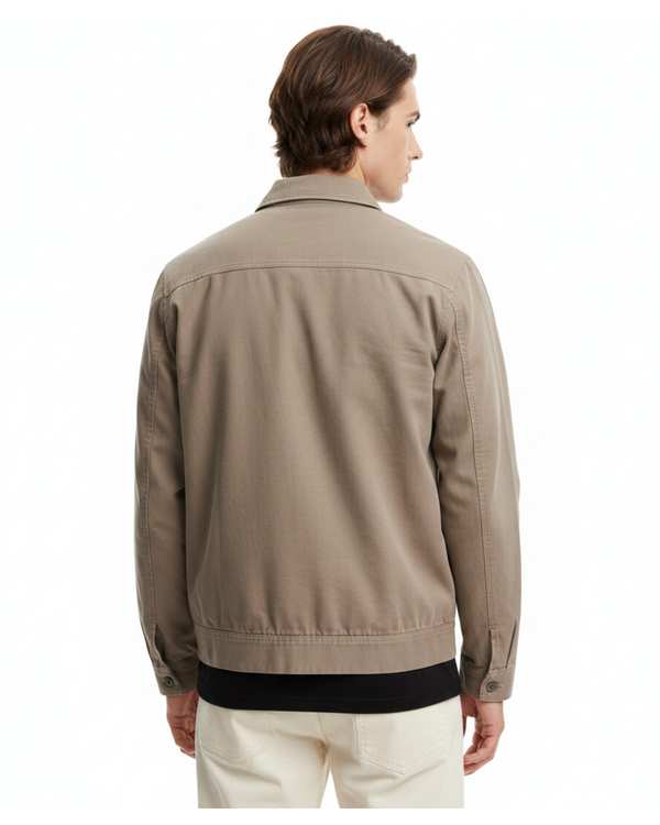 جکت کتان مردانه قهوه ای سوپردرای Superdry کد 7610011 - تصویر 2