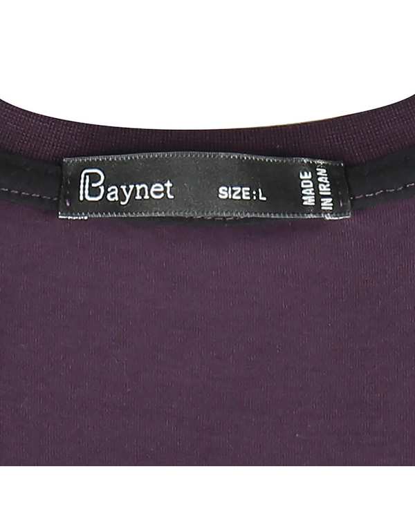 تیشرت آستین بلند مردانه بنفش تیره باینت Baynet مدل 513-18 - تصویر 6