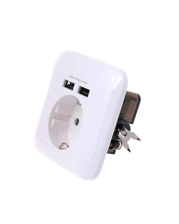 چند راهی برق پریز برق مدل شارژر دار USB تارا برند متفرقه - تصویر 2