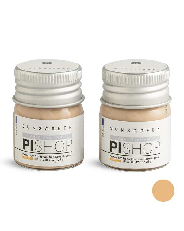 کرم ضد آفتاب رنگی SPF50 بژ طبیعی پی PI مناسب پوست چرب حجم 50 میلی لیتر