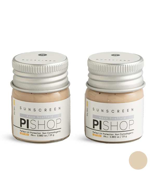 کرم ضد آفتاب رنگی SPF50 بژ طبیعی پی PI مناسب پوست خشک حجم 50 میلی لیتر