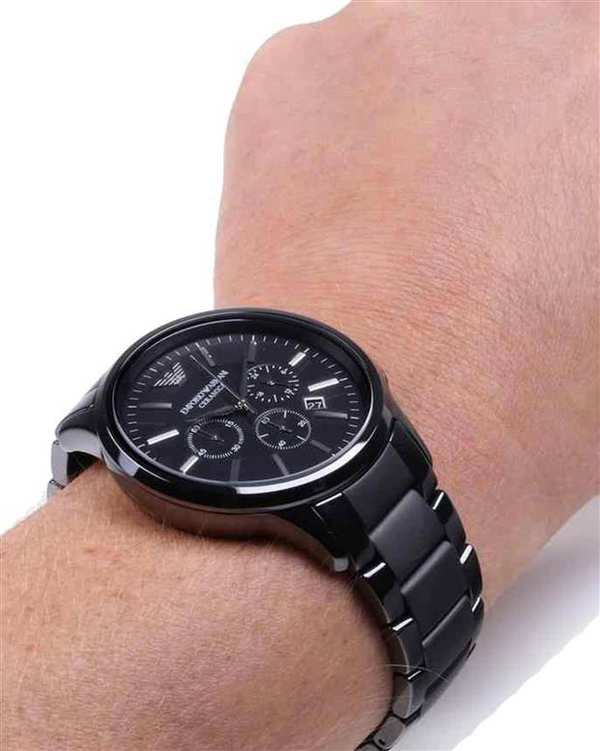 خرید \u200bساعت مچی مردانه عقربه ای مشکی مدل AR1451 Emporio Armani