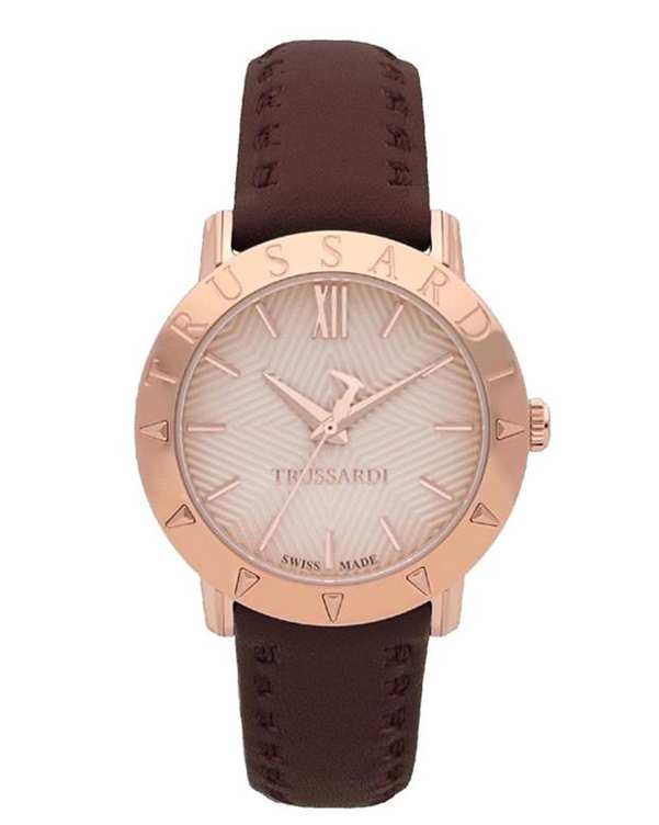 ساعت مچی زنانه عقربه ای قهوه ای مدل TR-R2451108501 Trussard