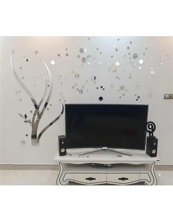 آینه مدل AM037 نقره ای دوبکس