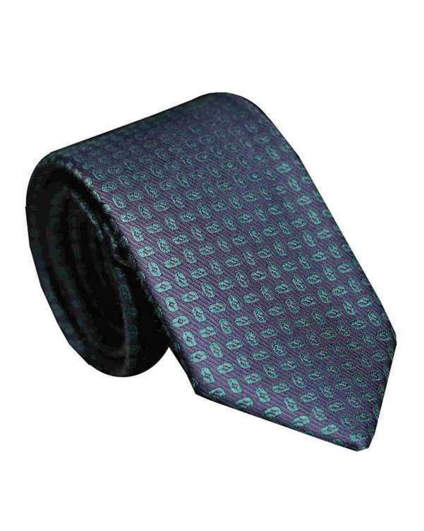 ​کراوات مردانه کد 1154 سرمه ای گلدار اکسوری