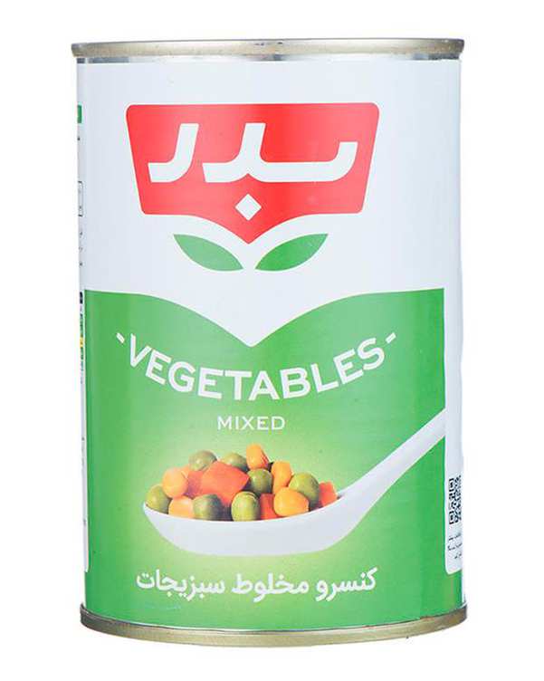 ​کنسرو مخلوط سبزیجات 430 گرمی بدر