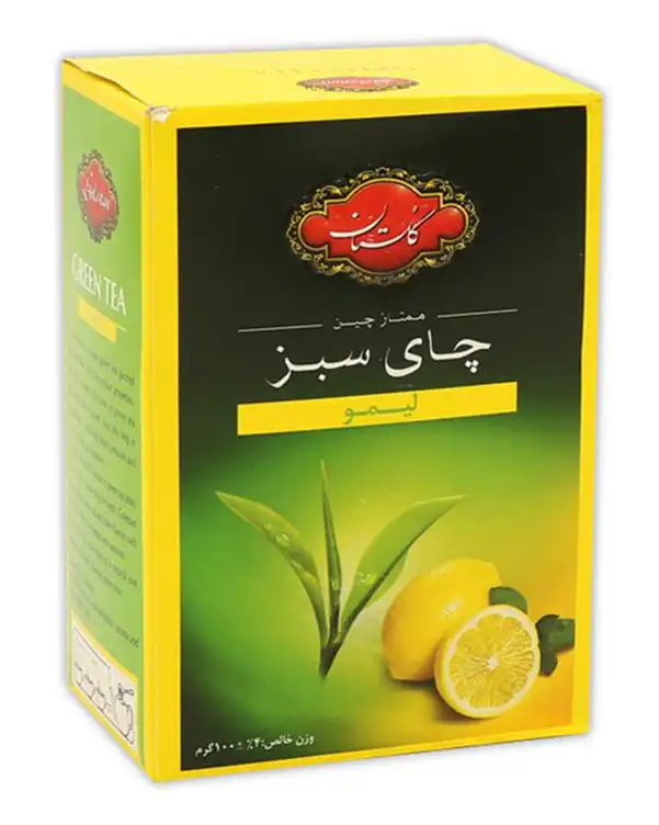 چای سبز با طعم لیمو 100 گرمی گلستان