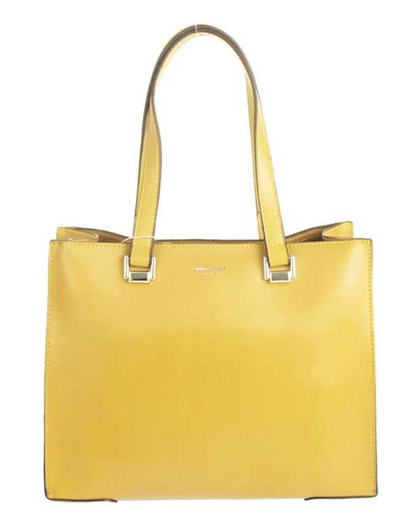 کیف زنانه دستی مدل cm5689 زرد دیوید جونز