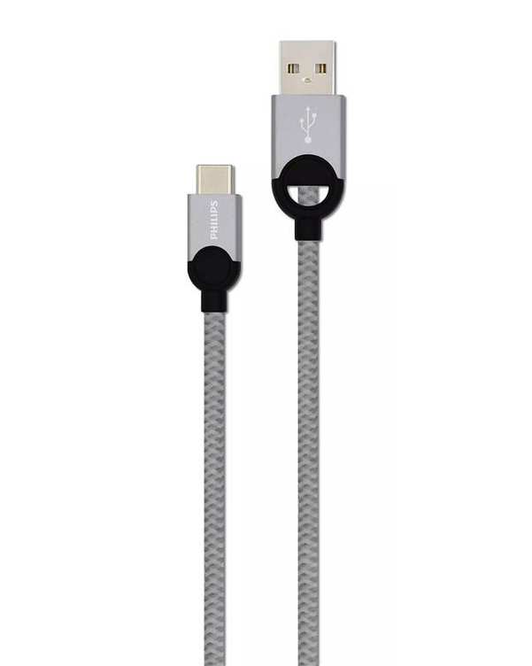کابل تبدیل USB به USB-C مدل DLC2628T نقره ای 1.2 متر​ فیلیپس