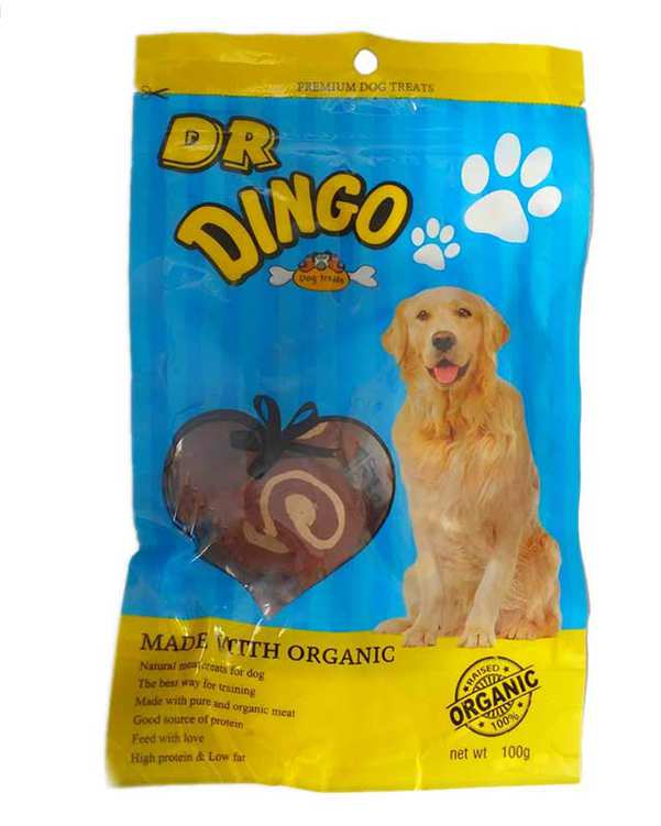 تشویقی سگ مدل رولت حلقه ای 100 گرمی دکتر دینگو