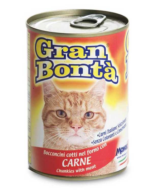 کنسرو غذای گربه حاوی گوشت 400 گرمی Gran Bonta