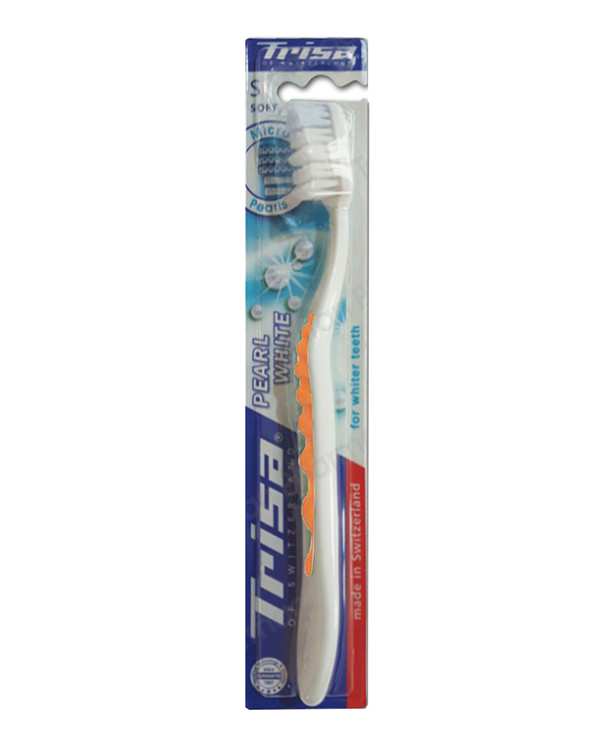 مسواک Pearl White با برس نرم تریزا - ارسال رنگ رندوم