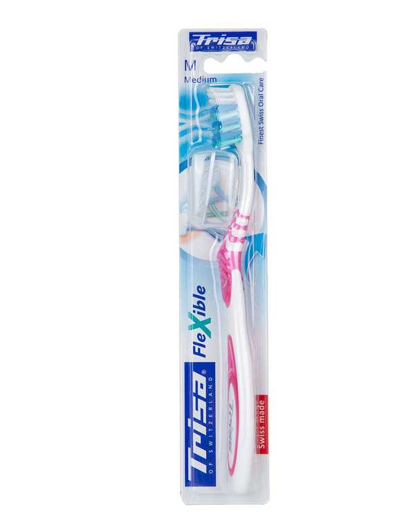 مسواک Flexible با برس متوسط تریزا - ارسال رنگ رندوم