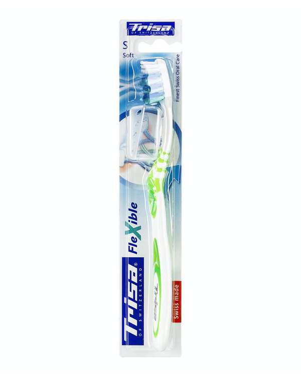 مسواک Flexible با برس نرم سبز تریزا