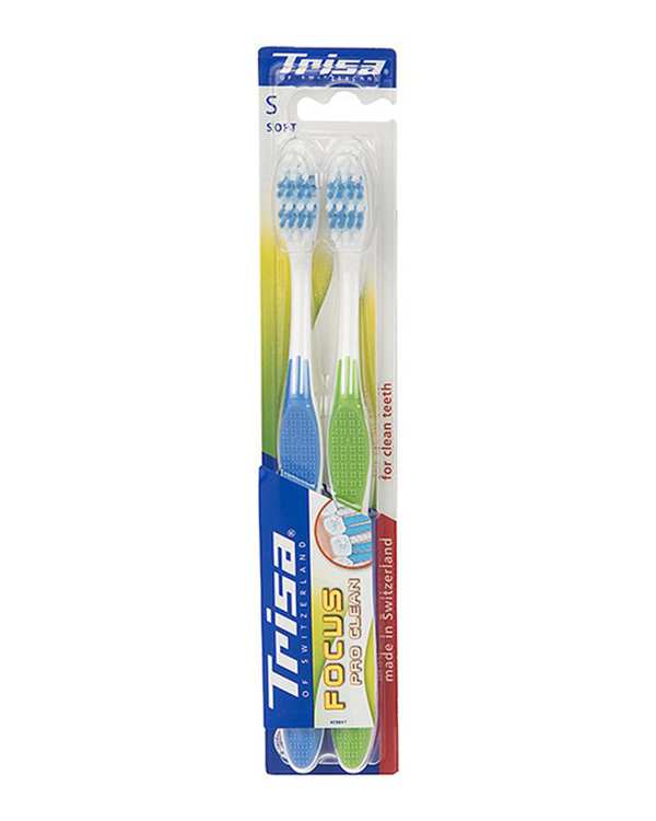 بسته 2 عددی مسواک Focus Pro Clean با برس نرم تریزا