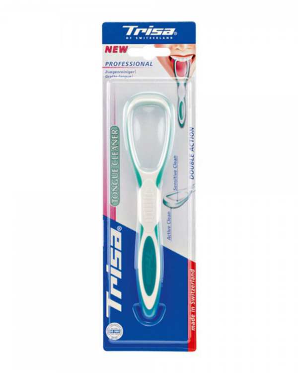 پاک کننده زبان دو کاره Double Action با برس نرم سبز تریزا