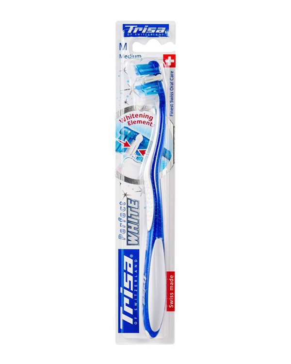 مسواک Perfect White با برس متوسط تریزا - ارسال رنگ رندوم