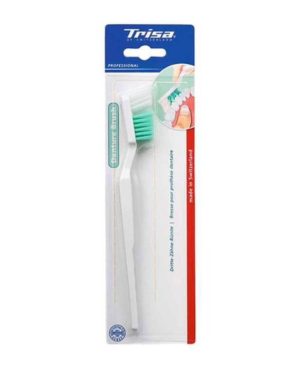 مسواک دندان مصنوعی Denture Brush با برس متوسط سفید تریزا