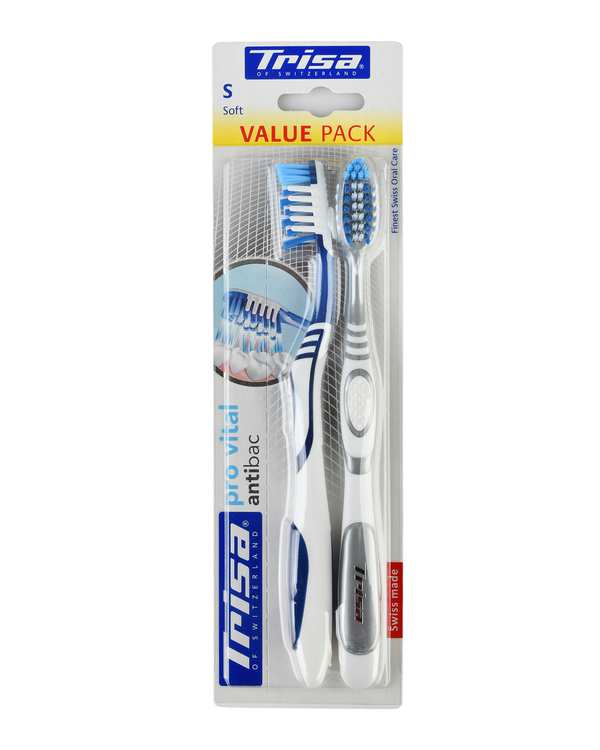 بسته 2 عددی مسواک extra provital با برس نرم تریزا - ارسال رنگ رندوم