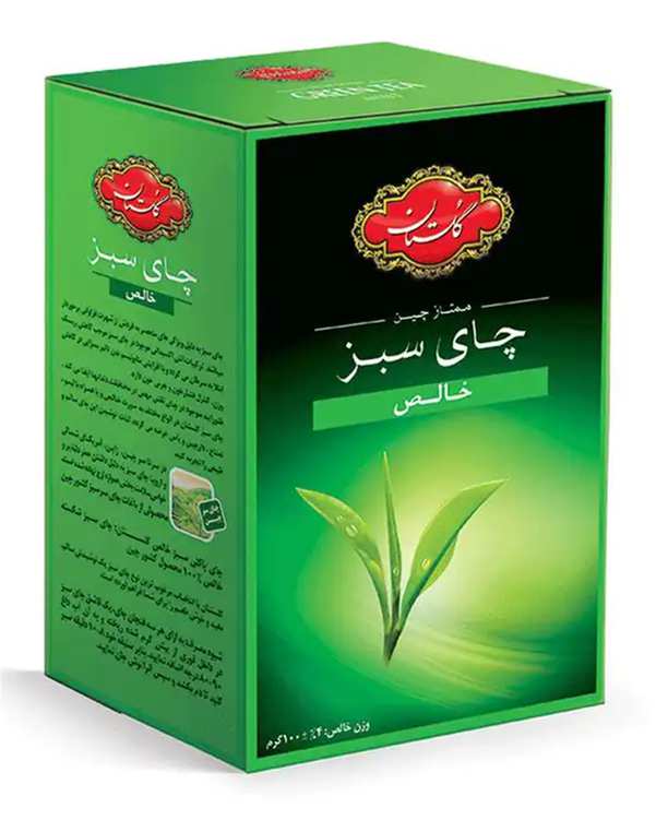 چای سبز خالص گلستان 100 گرم
