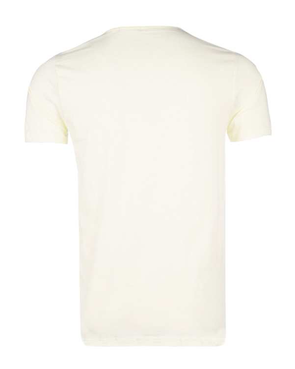 تی شرت مردانه نخی یقه گرد استخوانی سرمه ای آر ان اس مدل 12021049
